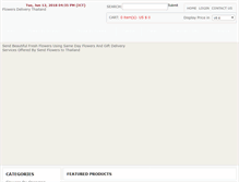 Tablet Screenshot of flowersdeliverythailand.com